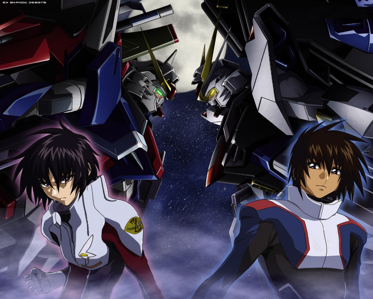 Hirai Hisashi Gundam Gundam Seed Gundam Seed Destiny Destiny Gundam Kira Yamato Shinn Asuka